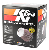 K&N Round Tapered Universal Air Filter 6in Flange ID x 7.5in Base OD x 5in Top OD x 6.5in Height K&N Engineering Air Filters - Universal Fit  AXOPROS