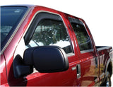 AVS 99-16 Ford F-250 Supercrew Ventvisor In-Channel Front & Rear Window Deflectors 4pc - Smoke AVS Wind Deflectors  AXOPROS