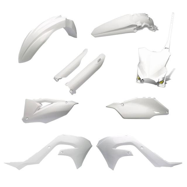 Cycra 21-23 Kawasaki KX450X Powerflow Body Kit - White Cycra Plastics  AXOPROS
