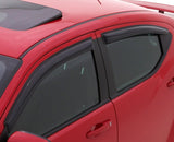 AVS 19-22 Mazda 3 Hatchback Ventvisor Outside Mount Window Deflectors 4pc - Smoke AVS Wind Deflectors  AXOPROS