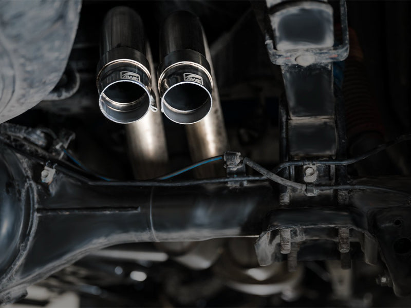 AWE 2016-2022 Toyota Tacoma 0FG Exhaust with BashGuard - No Tips AWE Tuning Catback  AXOPROS