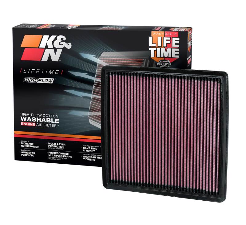 K&N 09-13 Ford F150 / 08-13 F250/F350/450/550 SD / 10-13 F150 SVT Raptor Drop In Air Filter K&N Engineering Air Filters - Drop In  AXOPROS