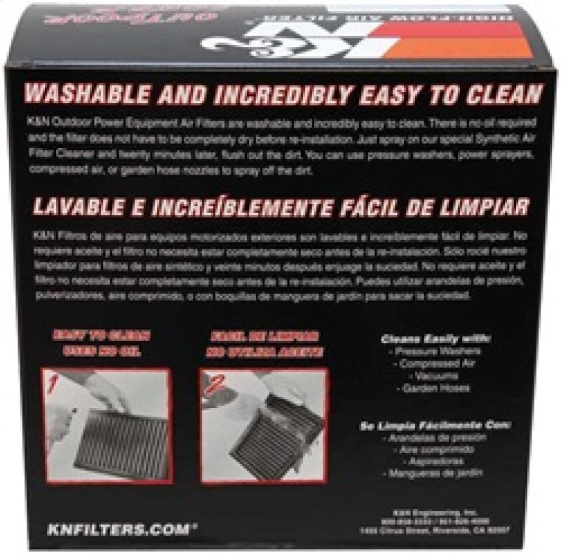 K&N Replacement Industrial Air Filter 1.875in ID x 3.5in OD x 7.125in H Kubota/John Deere/Bobcat K&N Engineering Air Filters - Drop In  AXOPROS