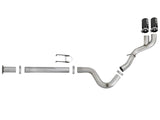 aFe Rebel XD 4in SS DPF-Back Exhaust 17-18 Ford Diesel Trucks V8-6.7L (td) w/ Dual Black Tips aFe DPF Back  AXOPROS