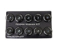 NRG NRG Fender Washer Kit w/Color Matched M6 Bolt Rivets For Plastic (Black) - Set of 10 Hardware Kits - Other aftermarket performance part