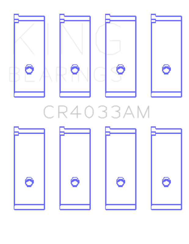 King Acura SOHC 16 Valve/Honda SOHC 16 Valve/DOHC 16 Valve Rod Bearing Set - Size STD King Engine Bearings Bearings  AXOPROS