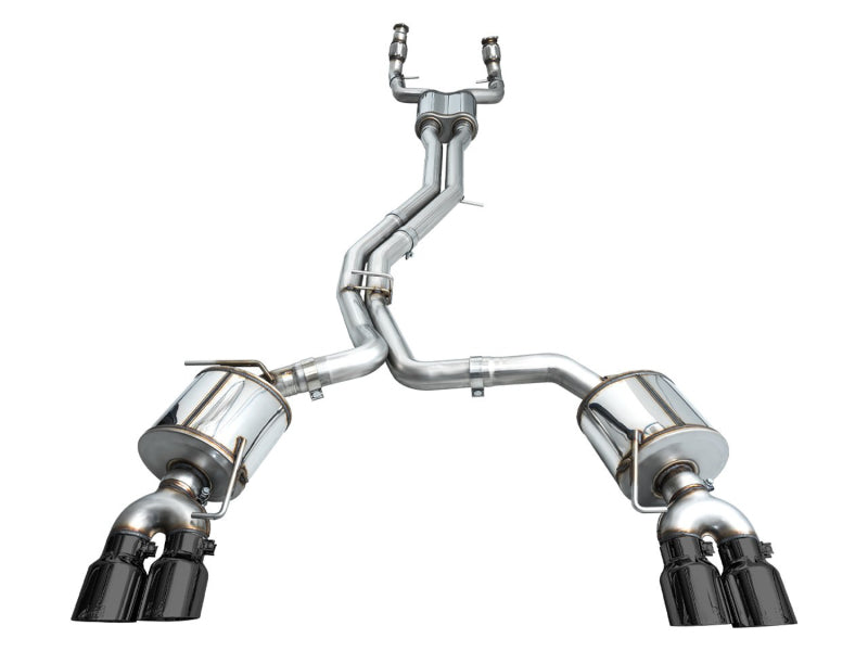 AWE Tuning 19-23 Audi C8 S6/S7 2.9T V6 AWD Touring Edition Exhaust - Diamond Black Tips AWE Tuning Catback  AXOPROS