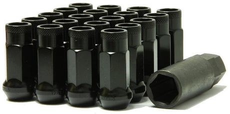 Wheel Mate Muteki SR48 Open End Lug Nuts - Black 12x1.50 48mm Wheel Mate Lug Nuts  AXOPROS