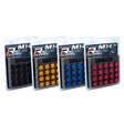 Project Kics R40 Iconix Aluminum Cap Set 14x1.50 - Black (20pcs) Project Kics Wheel Accessories  AXOPROS