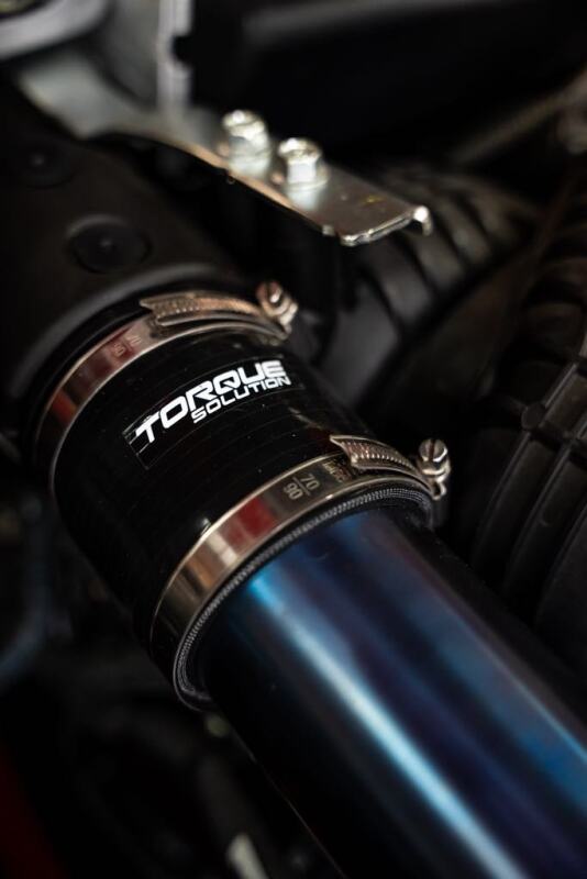 Torque Solution 2022+ Subaru WRX / 19-23 Subaru Ascent Titanium Top Mount Charge Pipe - Burnt Blue Torque Solution Air Intake Components  AXOPROS
