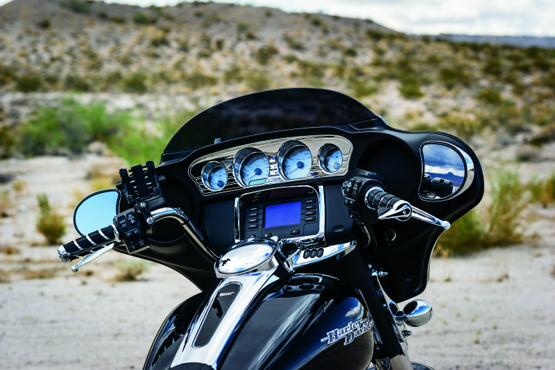 Kuryakyn Tri-Line Gauge Trim 14-Up Touring Models Chrome Kuryakyn Gauges  AXOPROS