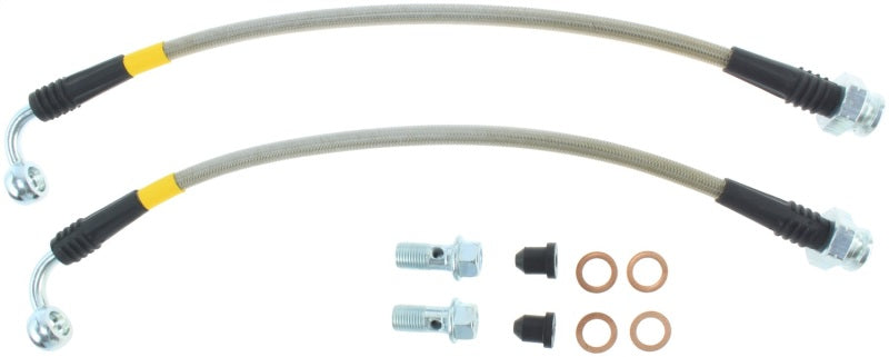 StopTech 07-08 Infiniti G35 Rear Stainless Steel Brake Lines Stoptech Brake Line Kits  AXOPROS