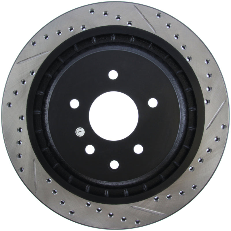 StopTech Infiniti G37 / Nissan 370Z SportStop Slotted & Drilled Rear Left Rotor Stoptech Brake Rotors - Slot & Drilled  AXOPROS