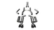 Corsa 2017-2023 Dodge Challenger 5.7L V8 Xtreme Cat-Back Dual Rear Exit w/3.5in Black Tips CORSA Performance Catback  AXOPROS