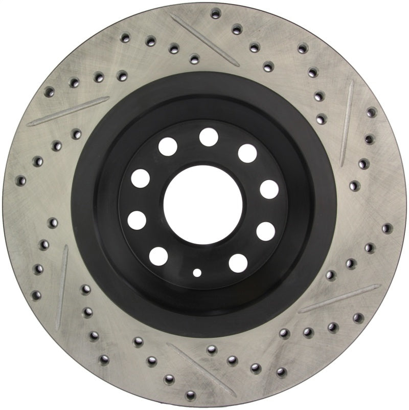 StopTech 09 VW Passat CC / 06-09 Passat Slotted & Drilled Right Rear Rotor Stoptech Brake Rotors - Slot & Drilled  AXOPROS