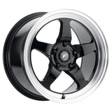 Forgestar D5 Drag 18x5.0 / 5x115 BP / ET-37 / 1.5in BS Gloss Black Wheel Forgestar Wheels - Cast  AXOPROS