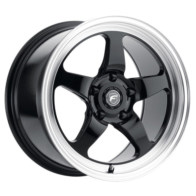 Forgestar D5 Drag 18x5.0 / 5x115 BP / ET-37 / 1.5in BS Gloss Black Wheel Forgestar Wheels - Cast  AXOPROS