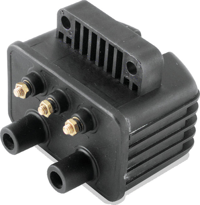 Twin Power Big Twin and XL Custom Application Ignition Coil Black Single Fire Dual Output 3 Ohm TwinPower Stock Replacement Ignition  AXOPROS