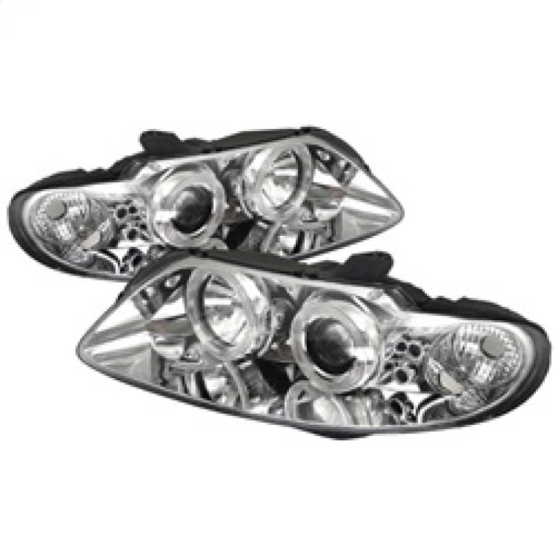 Spyder Pontiac GTO 04-06 Projector Headlights LED Halo LED Chrome High H1 Low H1 PRO-YD-PGTO04-HL-C SPYDER Headlights  AXOPROS