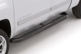 Lund 15-18 Ford F-150 SuperCrew 4in. Oval Curved Steel Nerf Bars - Black LUND Nerf Bars  AXOPROS
