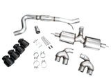 AWE MK8 Volkswagen Golf R 3in Touring Edition Quad Exhaust - Diamond Black Tips AWE Tuning Catback  AXOPROS