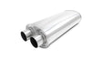 Vibrant Streetpower Oval Muffler 2.50in Dual Inlet/Outlet 18in Body Length Vibrant Muffler  AXOPROS