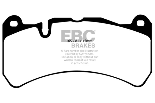 EBC 07-08 Ferrari 430 Scuderia 4.3 Yellowstuff Front Brake Pads EBC Brake Pads - Performance  AXOPROS