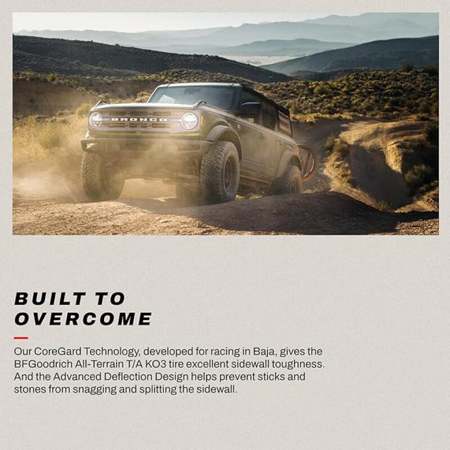 BFGoodrich All Terrain T/A KO3 LT225/65R17/D 107/103S BFGoodrich Automotive/UTV Tires - On Road  AXOPROS