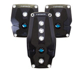 NRG Brushed Aluminum Sport Pedal M/T - Black w/Black Rubber Inserts NRG Pedal Covers  AXOPROS