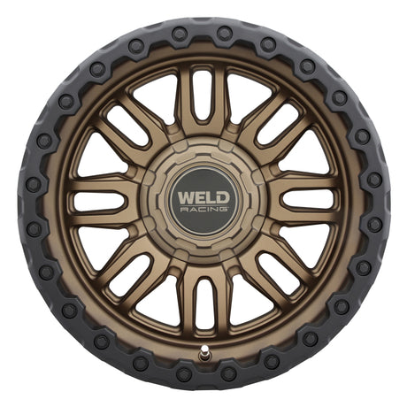 Weld Weld Off-Road Swift 17x9in - 5x114.3 / 5x127 BP - ET-12 - 78.1mm CB- Satin Bronze Wheel & Black Ring Wheels - Cast aftermarket performance part