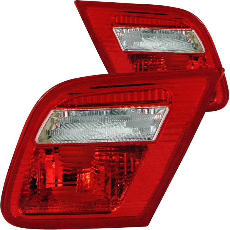ANZO 2000-2003 BMW 3 Series E46 Taillights Red/Clear - Inner ANZO Tail Lights  AXOPROS