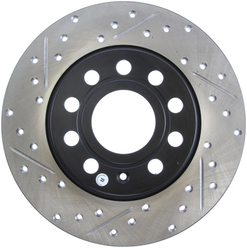 StopTech Slotted & Drilled Sport Brake Rotor Stoptech Brake Rotors - Slot & Drilled  AXOPROS