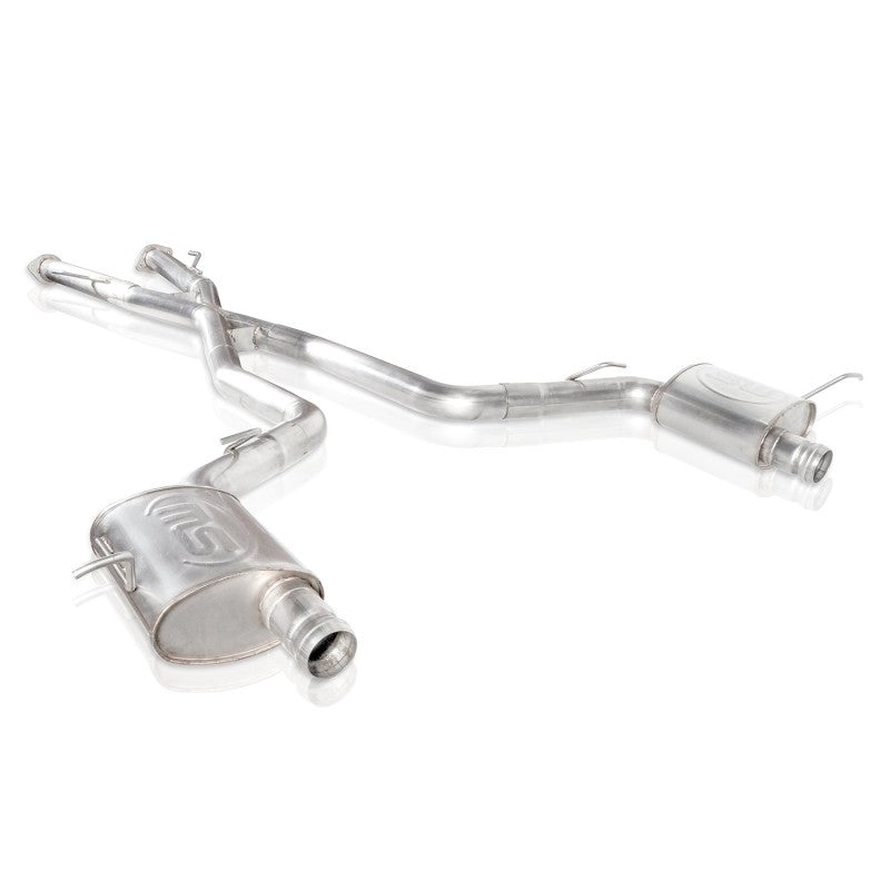 Stainless Works 2018 Jeep TrackHawk 6.2L 3in Catback System X-Pipe Turbo S-Tube Muffler Stock Exit Stainless Works Catback  AXOPROS