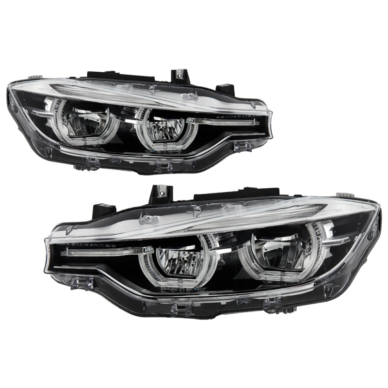Spyder BMW F30 3 Series 4Dr LED Projector Headlights Chrome PRO-JH-BF3012H-4D-LED-C SPYDER Headlights  AXOPROS