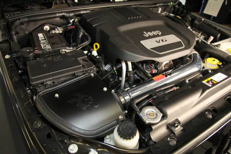 K&N 12-18 Jeep Wrangler V6-3.6L High Flow Performance Intake Kit (12-15 CARB Approved) K&N Engineering Cold Air Intakes  AXOPROS