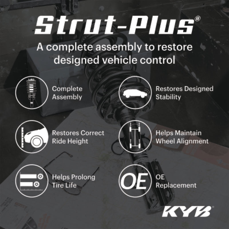 KYB 16-20 Jeep Grand Cherokee 3.6L (w/o Load Level & Elec. Susp.) Strut-Plus Assembly - Front Left KYB Shock & Spring Kits  AXOPROS