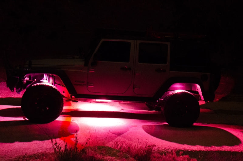 KC HiLiTES C-Series RGB LED Rock Light Kit (Incl. Wiring) - Set of 6 KC HiLiTES Light Bars & Cubes  AXOPROS