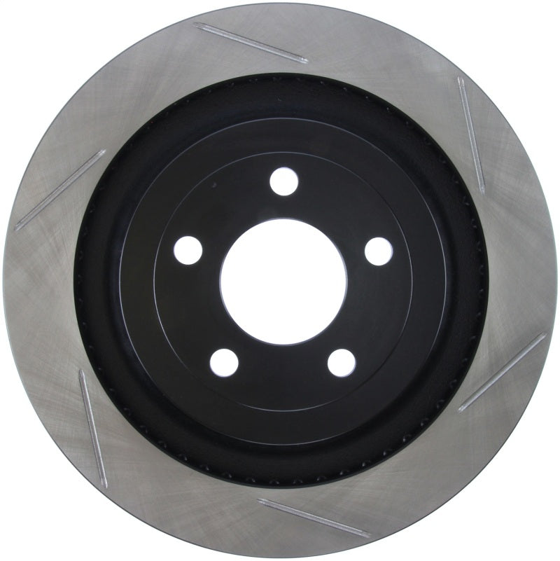 StopTech 2015 Ford Mustang GT w/ Brembo Brakes Left Rear Slotted Brake Rotor Stoptech Brake Rotors - Slotted  AXOPROS