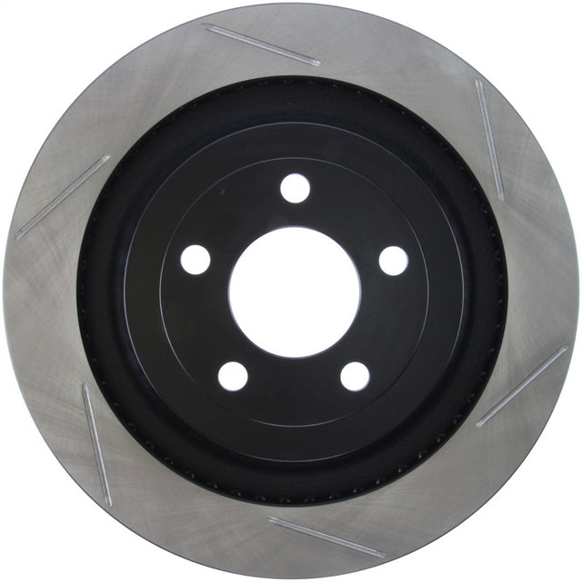StopTech 2015 Ford Mustang GT w/ Brembo Brakes Left Rear Slotted Brake Rotor Stoptech Brake Rotors - Slotted  AXOPROS