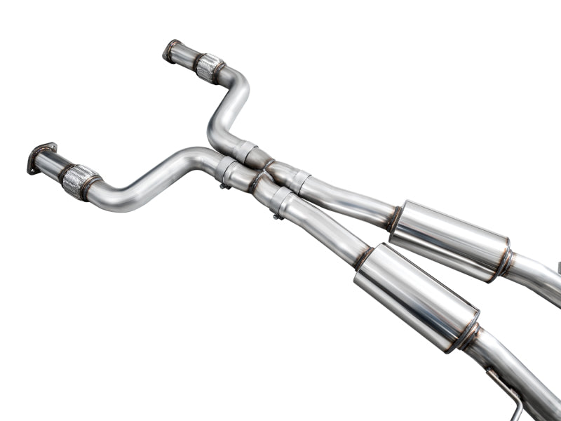 AWE 2023 Nissan Z RZ34 RWD Track Edition Catback Exhaust System w/ Chrome Silver Tips AWE Tuning Catback  AXOPROS