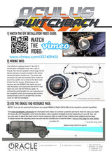 Oracle Jeep JL/Gladiator JT Oculus Bi-LED Projector Headlights - Amber/White Switchback SEE WARRANTY ORACLE Lighting Headlights  AXOPROS