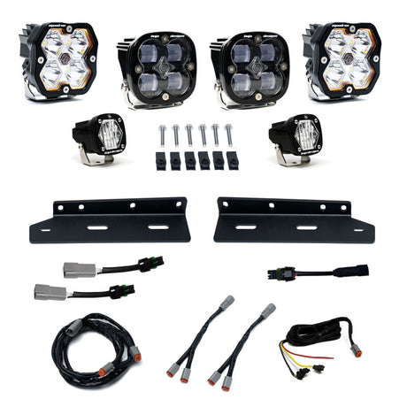 Baja Designs Baja Designs 21-25 Ford Raptor Squadron 2.0 Sport/S1 Fog Pocket Kit (Squadron SAE Fog) - Clear Fog Lights aftermarket performance part