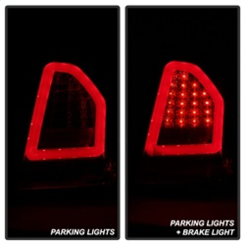 Spyder Chrysler 300C 08-10 V2 Light Bar LED Tail Lights - Red Clear ALT-YD-C308V2-LED-RC SPYDER Tail Lights  AXOPROS