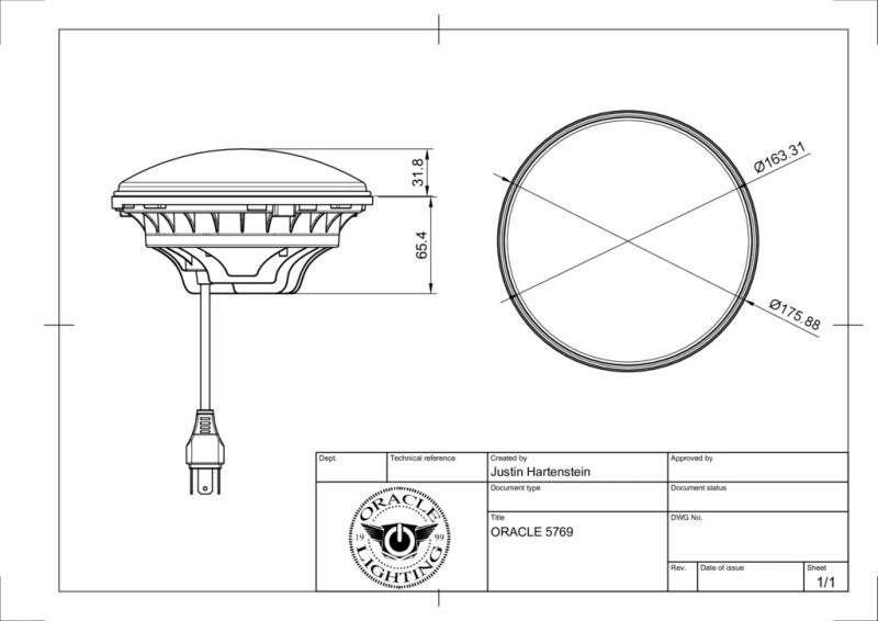 Oracle 7in High Powered LED Headlights - Black Bezel - Dynamic - Dynamic SEE WARRANTY ORACLE Lighting Headlights  AXOPROS