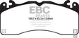 EBC 15-23 Ford Mustang 5.0L (Gen 6) Redstuff Front Brake Pads EBC Brake Pads - Performance  AXOPROS