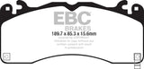 EBC 15-23 Ford Mustang 5.0L (Gen 6) Redstuff Front Brake Pads EBC Brake Pads - Performance  AXOPROS