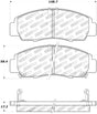 StopTech Street Touring 04-09 Acura TSX / 09 Accord V6 Coupe ONLY Front Brake Pads Stoptech Brake Pads - OE  AXOPROS
