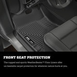 Husky Liners 03-12 Dodge Ram 1500/2500/3500 Series Regular/Quad Cab WeatherBeater Black Floor Liners Husky Liners Floor Mats - Rubber  AXOPROS