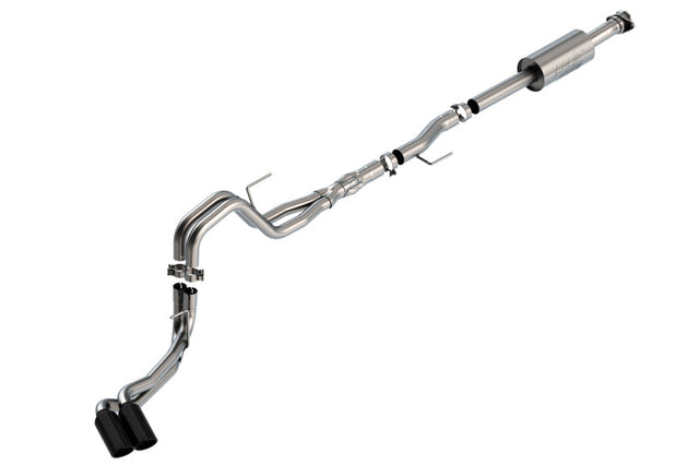 Borla F-150 2021 5.0L 4dr CC SB EC STB Lariat/KR/Platnm/LTD 3/2.25 DSE Cat-Back ATAK Black CHR Tips Borla Catback  AXOPROS