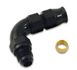 Vibrant 90 Degree 1/2in Tube to Male -8AN Flare Adapter w/ Olive Inserts Vibrant Fittings  AXOPROS